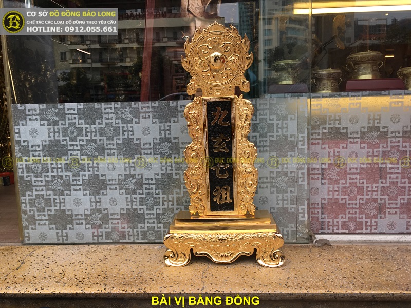 giá bài vị bằng đồng