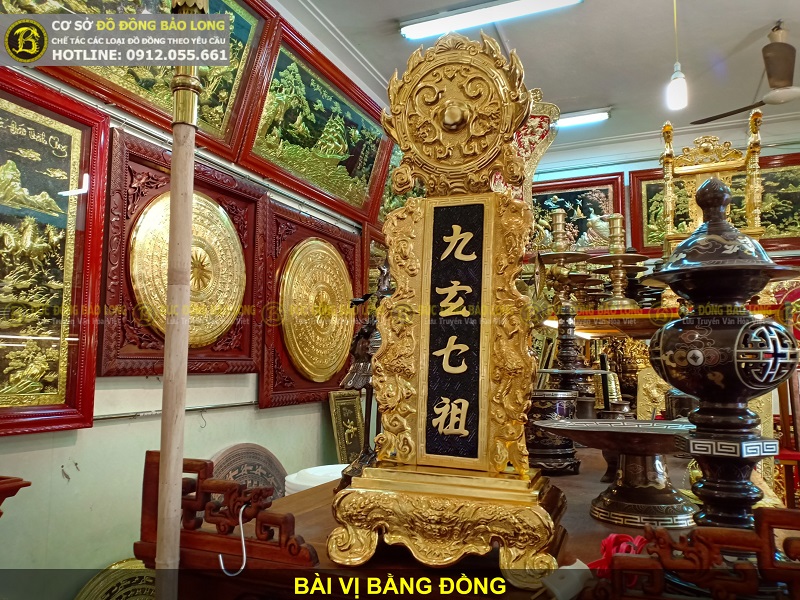 giá bài vị bằng đồng