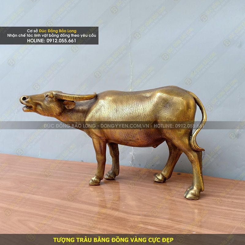 giá linh vật tuổi sửu bằng đồng