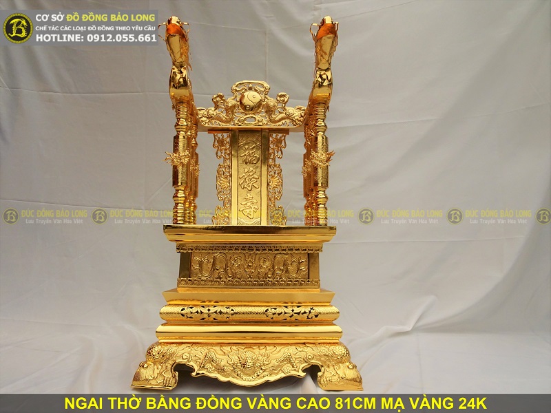 giá ngai thờ bằng đồng