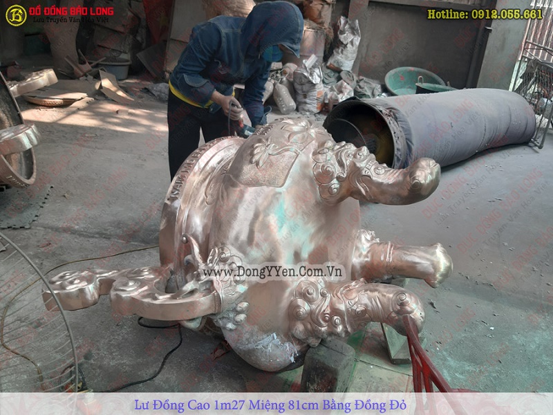 đúc lư đồng lư hương bằng đồng giá rẻ tại Cà Mau