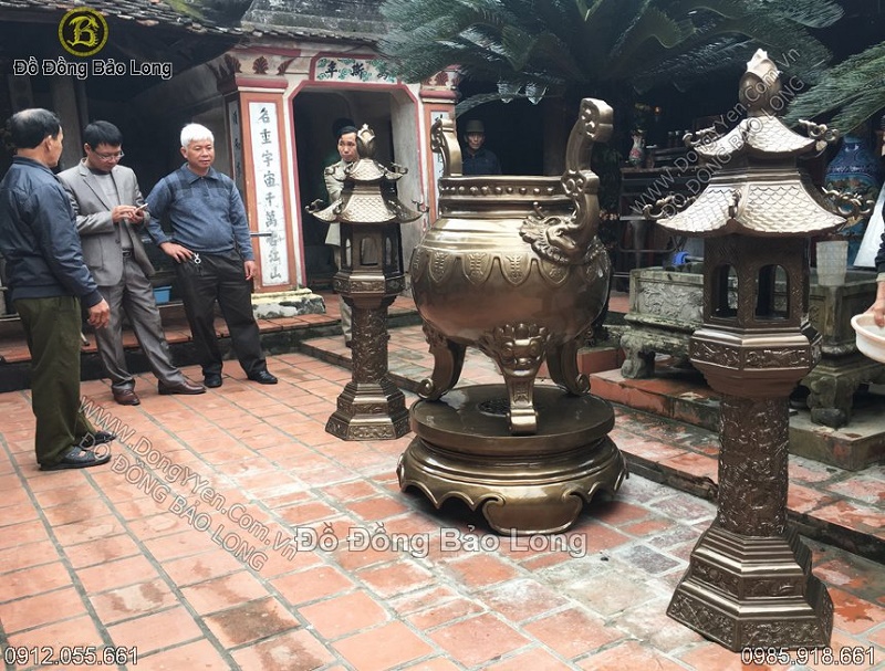 đúc lư đồng - lư hương bằng đồng giá rẻ tại Nam Định