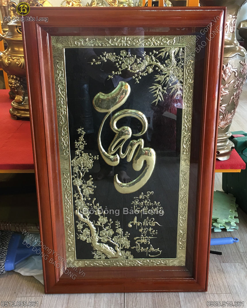 tranh chữ tâm thư pháp đẹp