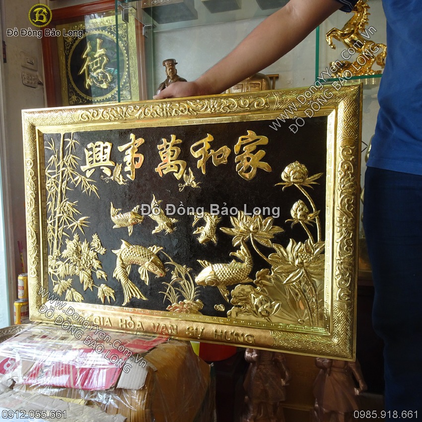 Tranh Chữ Gia Hòa Vạn Sự Hưng