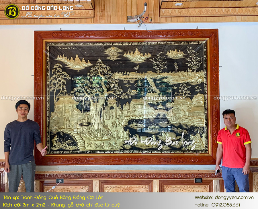 tranh đồng quê khổ lớn