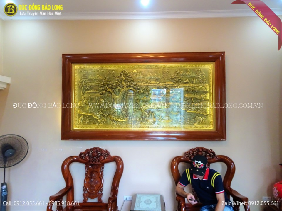 tranh đồng quê bằng đồng