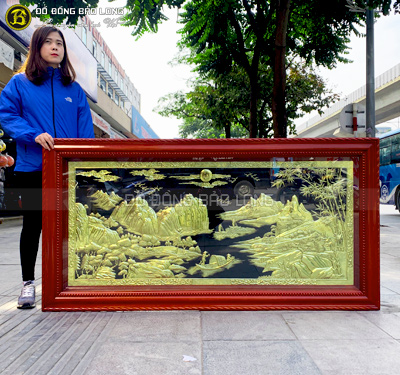 Tranh Sơn Thủy Hữu Tình 1m76 x 89cm cho khách Biên Hòa