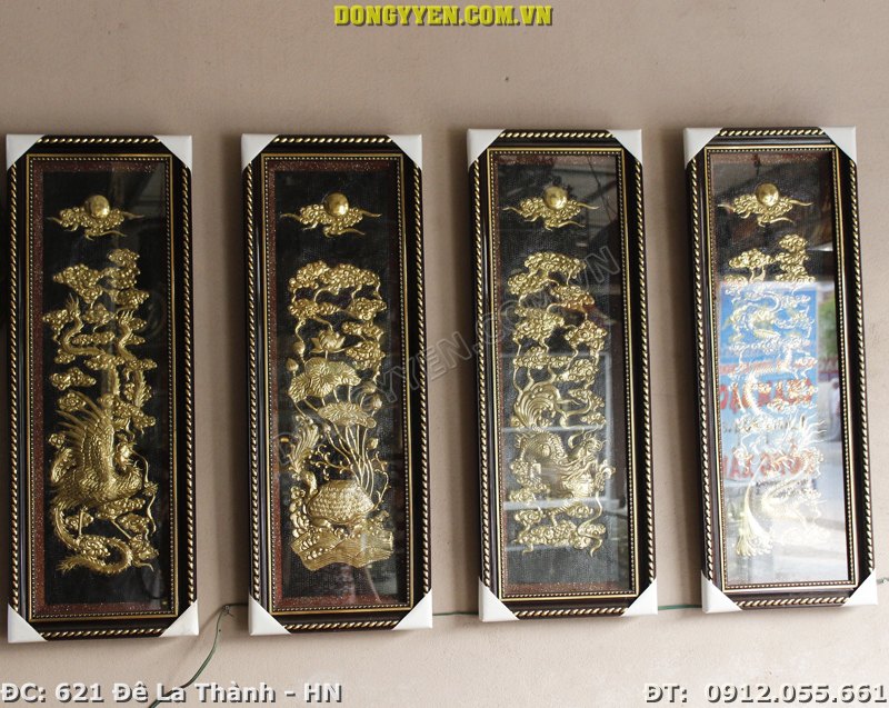 Tranh tứ linh hàng đẹp