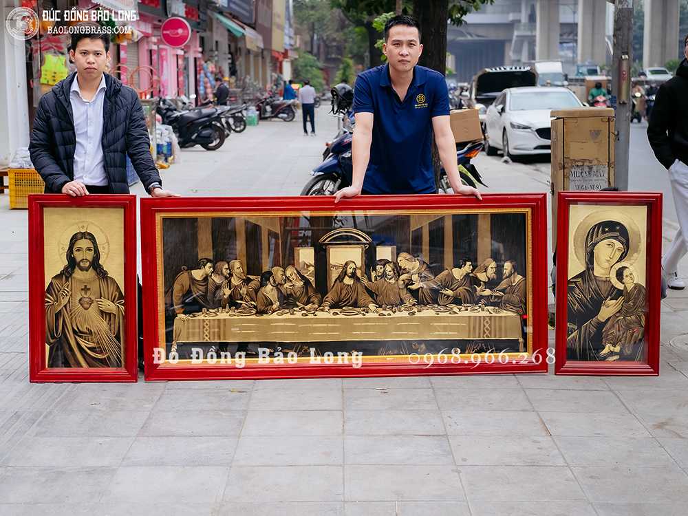 Tranh Công Giáo Bằng Đồng Khắc Tay