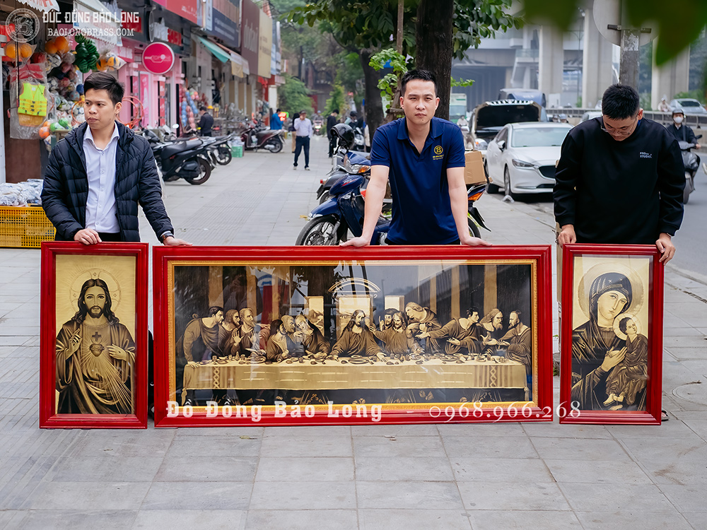 Tranh Công Giáo Bằng Đồng Khắc Tay