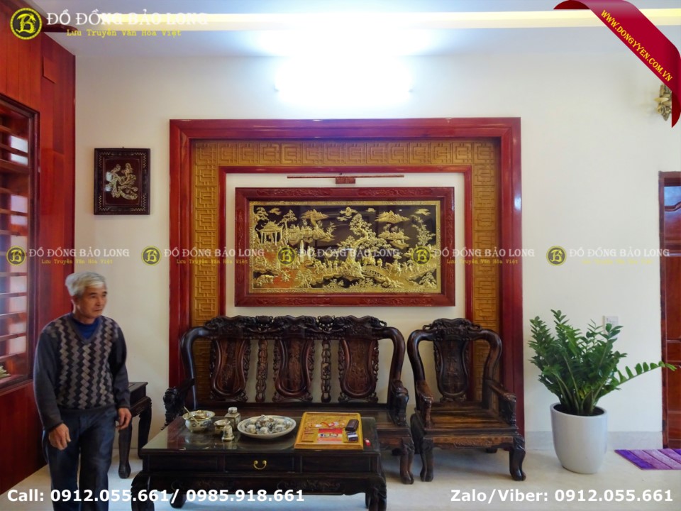 tranh đồng phòng khách