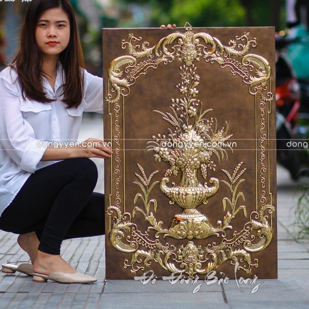Tranh bình hoa Tân cổ điển 88cm x 61cm cho khách Thái Nguyên