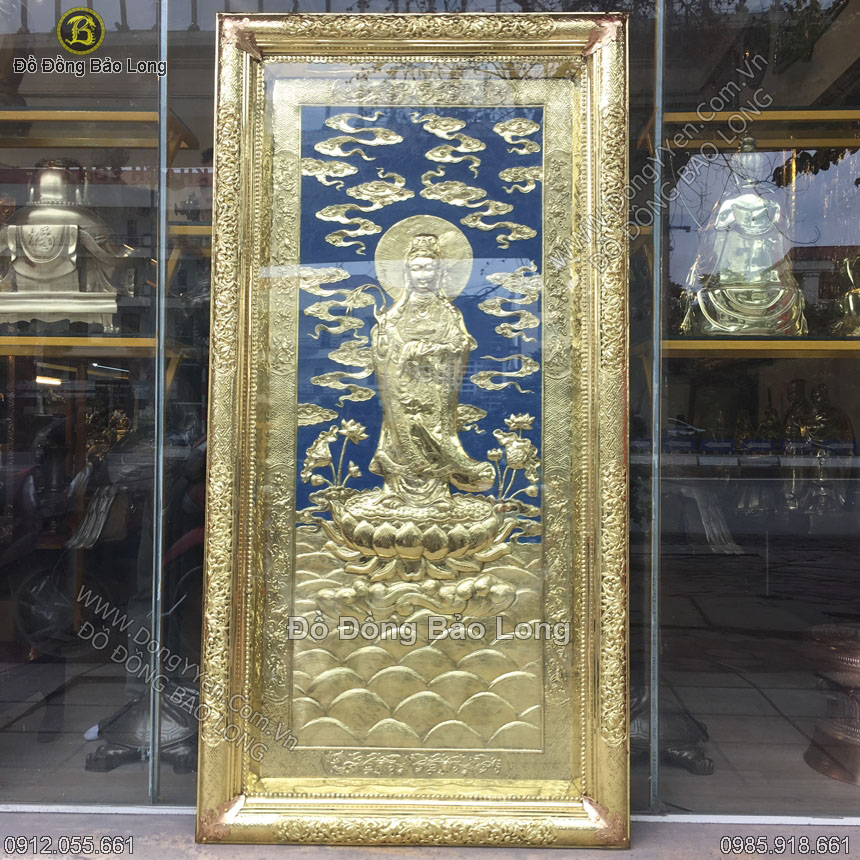 Tranh Đồng Phật Bồ Tát Quan Âm 1m76