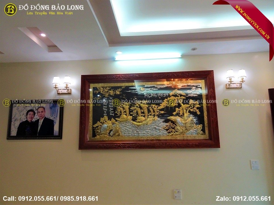tranh thuận buồm xuôi gió bằng đồng 2m36