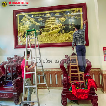 Lắp Tranh Thuận Buồm Xuôi Gió 3m23 cho khách Việt Trì - Phú Thọ