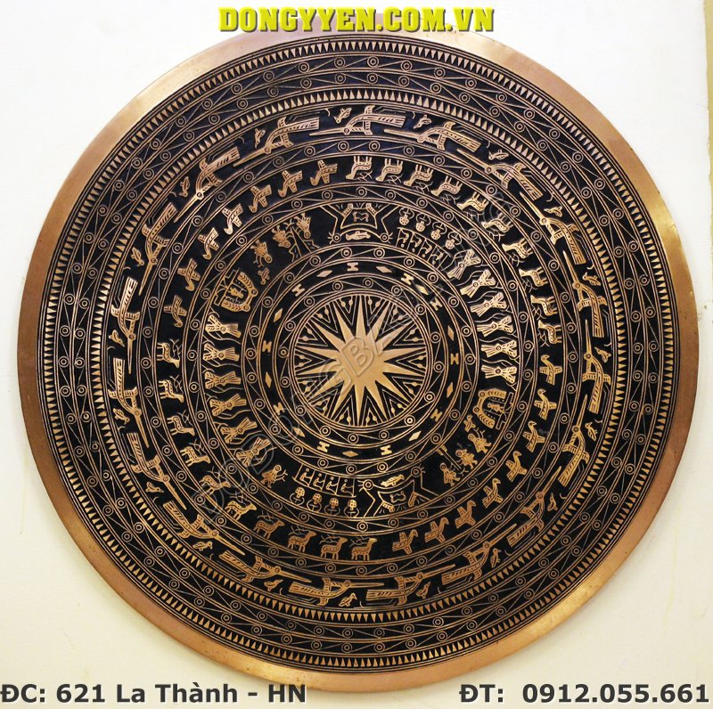 mặt trống đồng trang trí 70cm