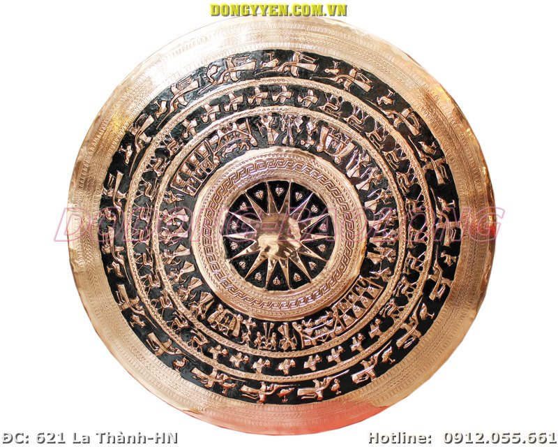 mặt trống đồng trang trí 70cm