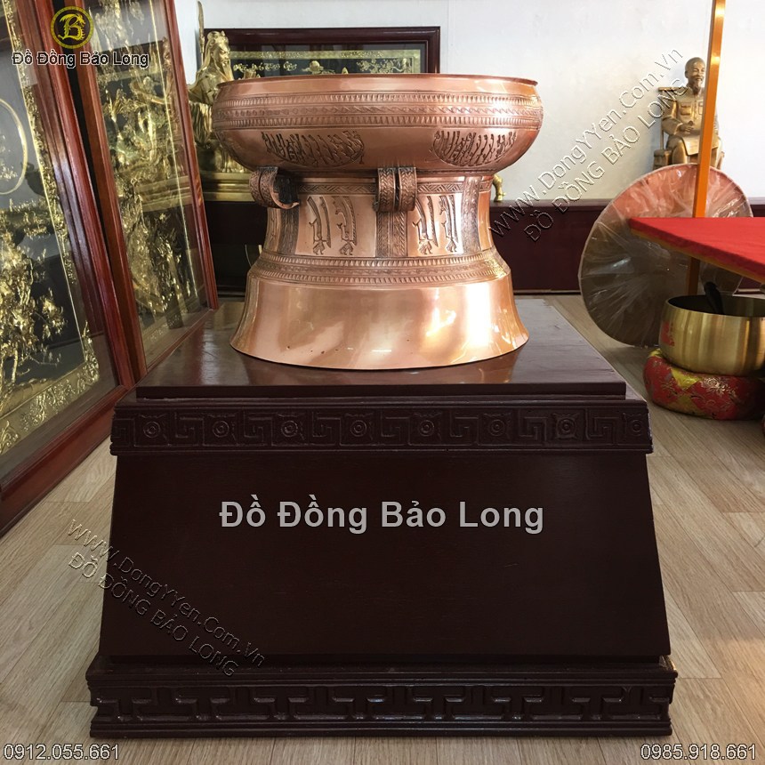 quả trống đồng ngọc lũ 41,5cm
