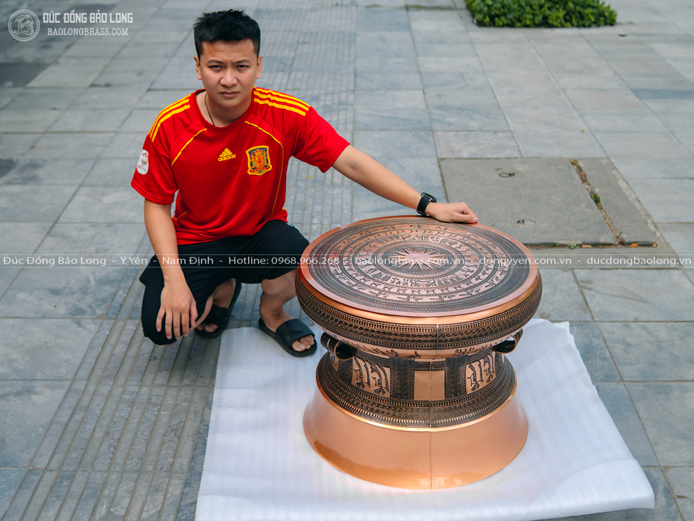trống đồng ngọc lũ đường kính 60cm