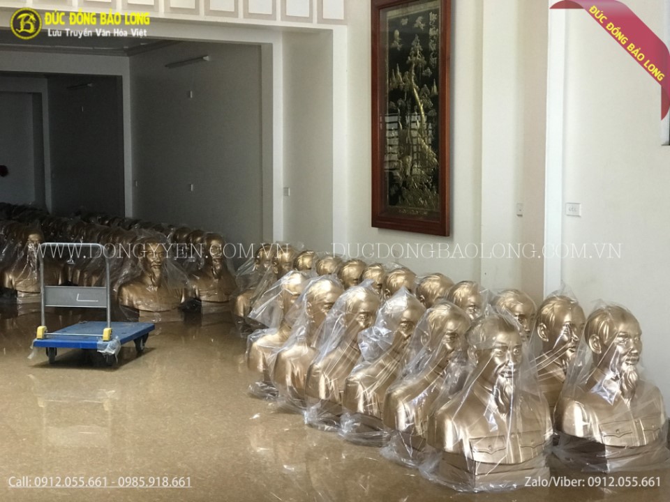 tượng bác hồ bằng đồng đỏ