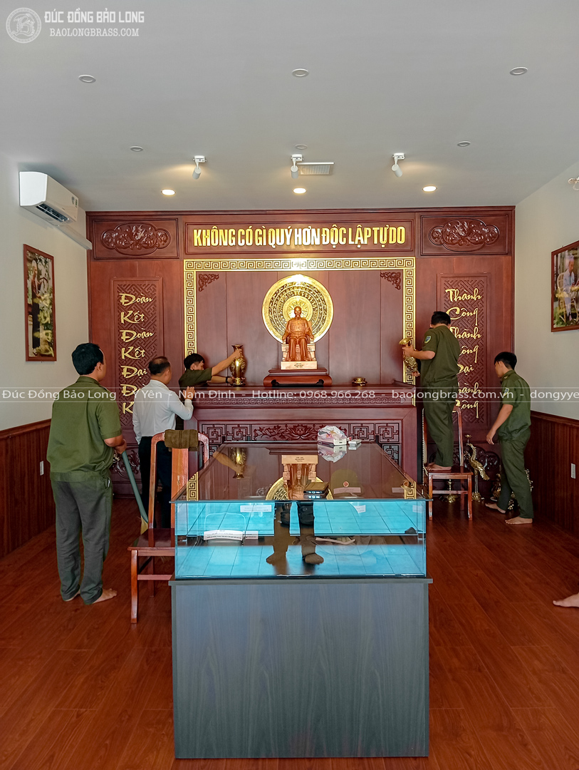 Thi Công Phòng Thờ Bác Hồ Cho Khách Hàng Tại Tp Hồ Chí Minh