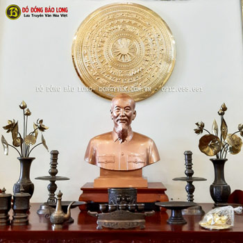 Tượng Chân Dung Bác Hồ Cao 70cm