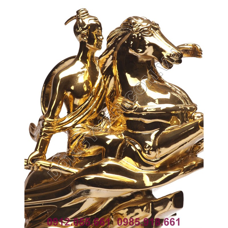 tượng đồng thành gióng mạ vàng 24K