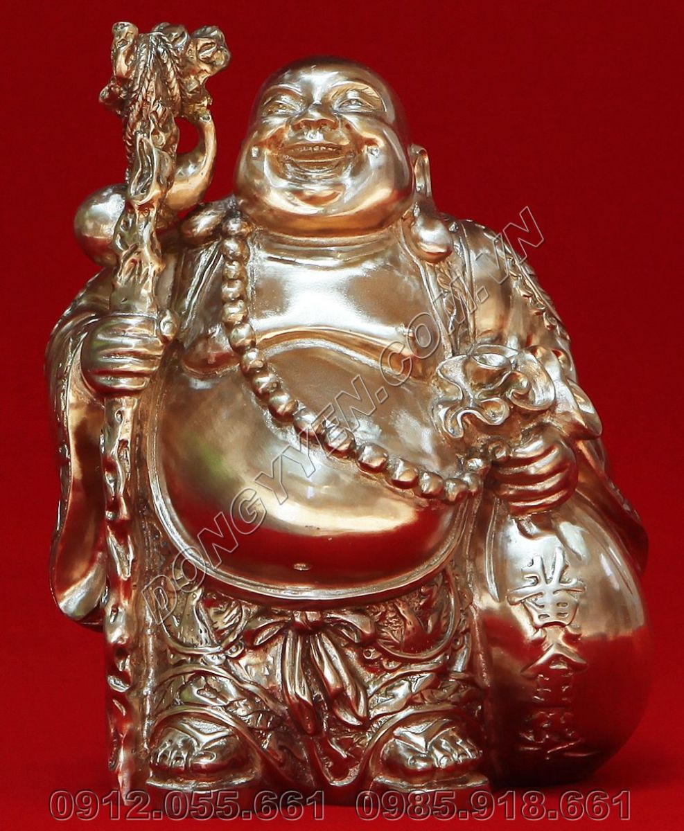 Tượng Đức Phật Di Lặc Bằng Đồng cao 16cm