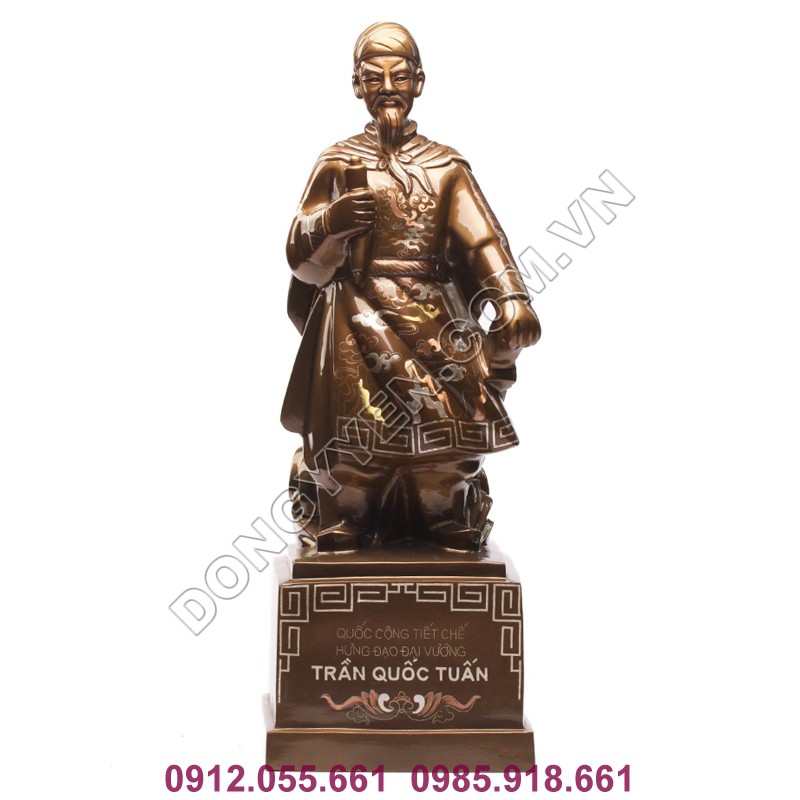 Tượng Đồng Trần Quốc Tuấn Cao 60cm