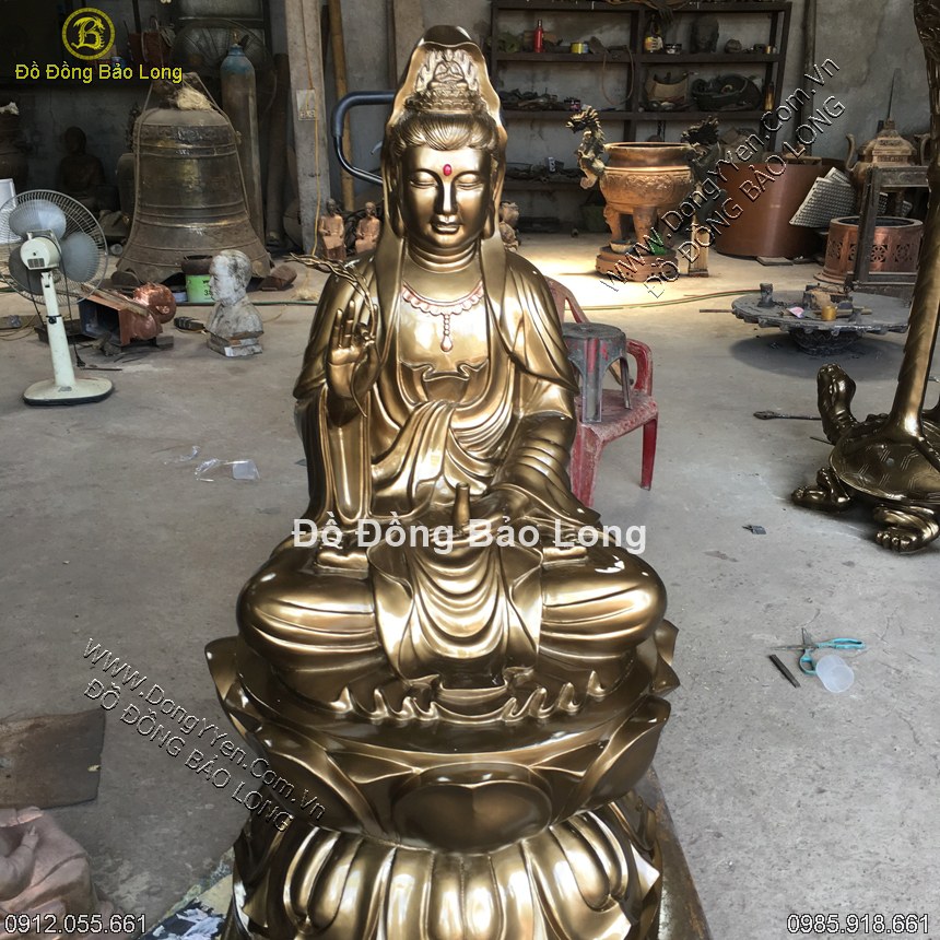 Đúc Tượng Đồng Phật Bà Quan Âm 1m27