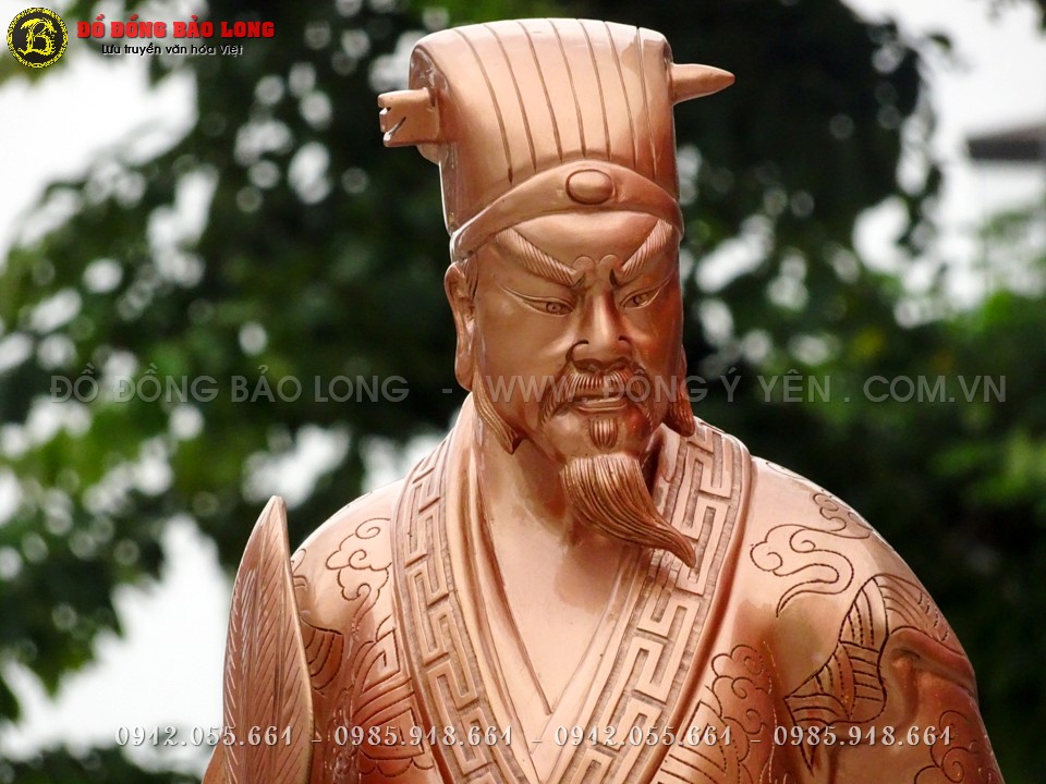 tượng khổng minh bằng đồng