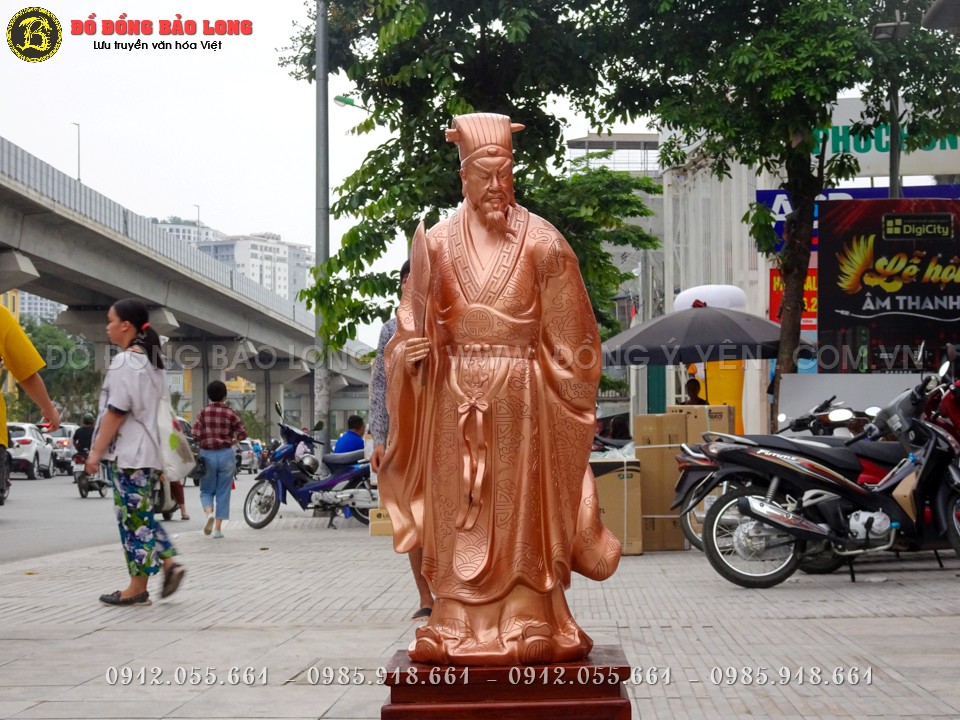 tượng khổng minh gia cát lượng bằng đồng