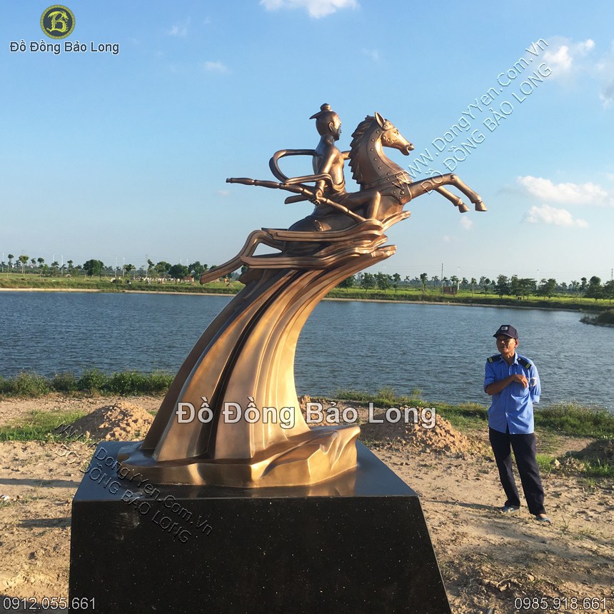 tượng đồng thánh gióng cao 1m33