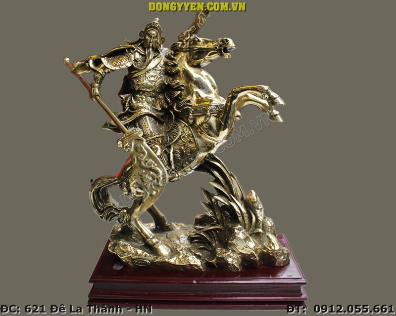 Tượng quan công bằng đồng cao 40cm