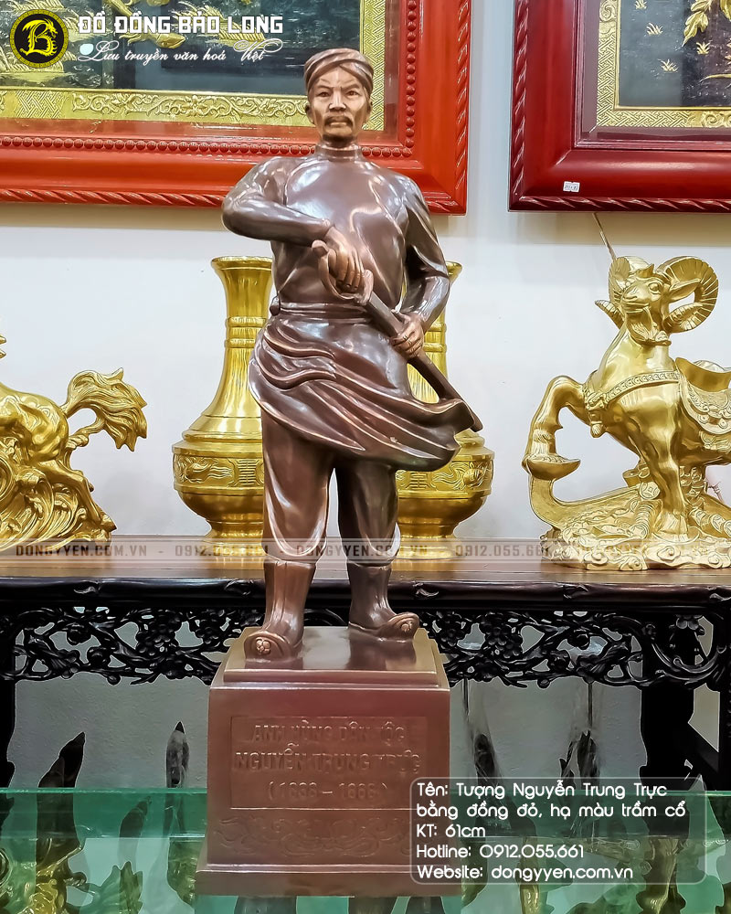 tượng nguyễn trung trực bằng đồng