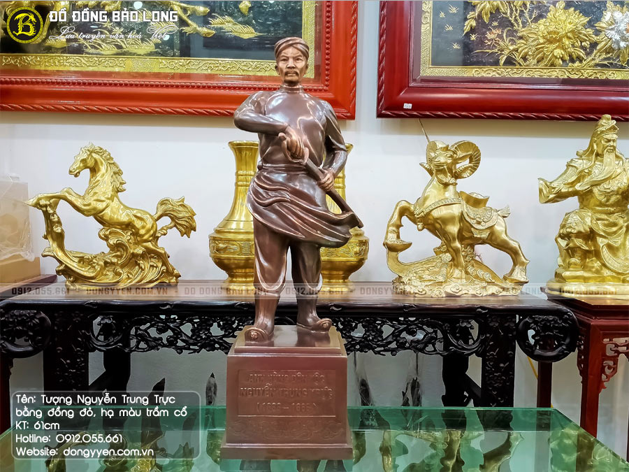 tượng nguyễn trung trực bằng đồng