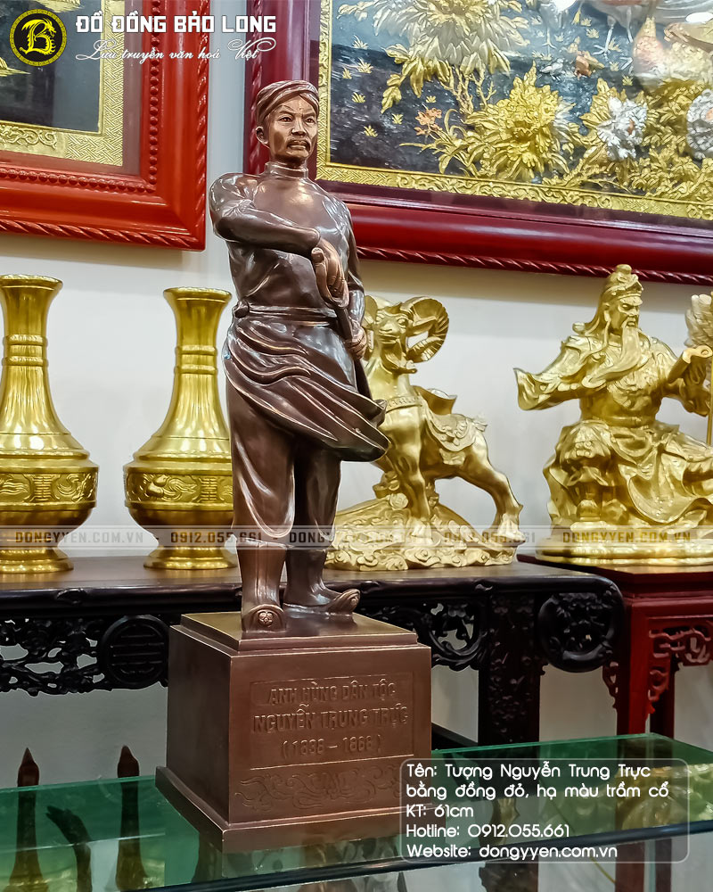 tượng nguyễn trung trực bằng đồng