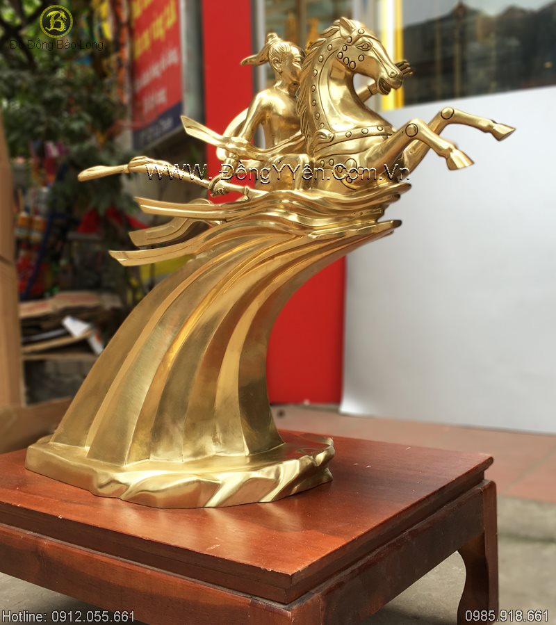 Tượng Thánh Gióng Bằng Đồng Cát Tút 62cm