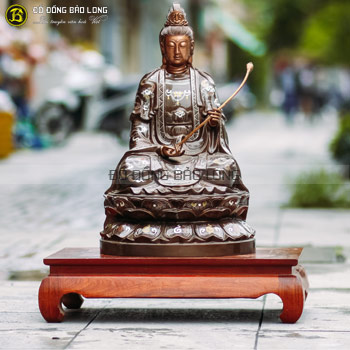 Tượng Đại Thế Chí khảm Tam Khí 61cm cho khách Sài Gòn