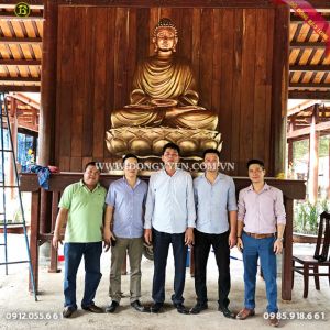 Đúc Tượng Đồng Thích Ca 2m17 cho chùa Tam Bửu Tiền Giang