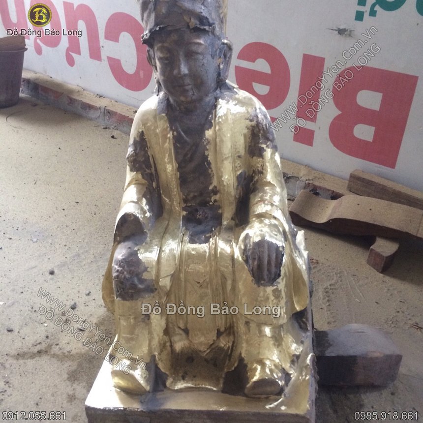 Tượng Bà Chúa Sơn Trang Bằng Đồng 55cm
