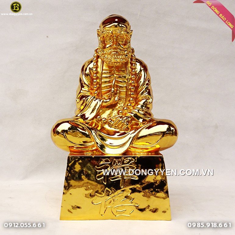 Tượng Đạt Ma Sư Tổ Mạ Vàng 24k 45cm
