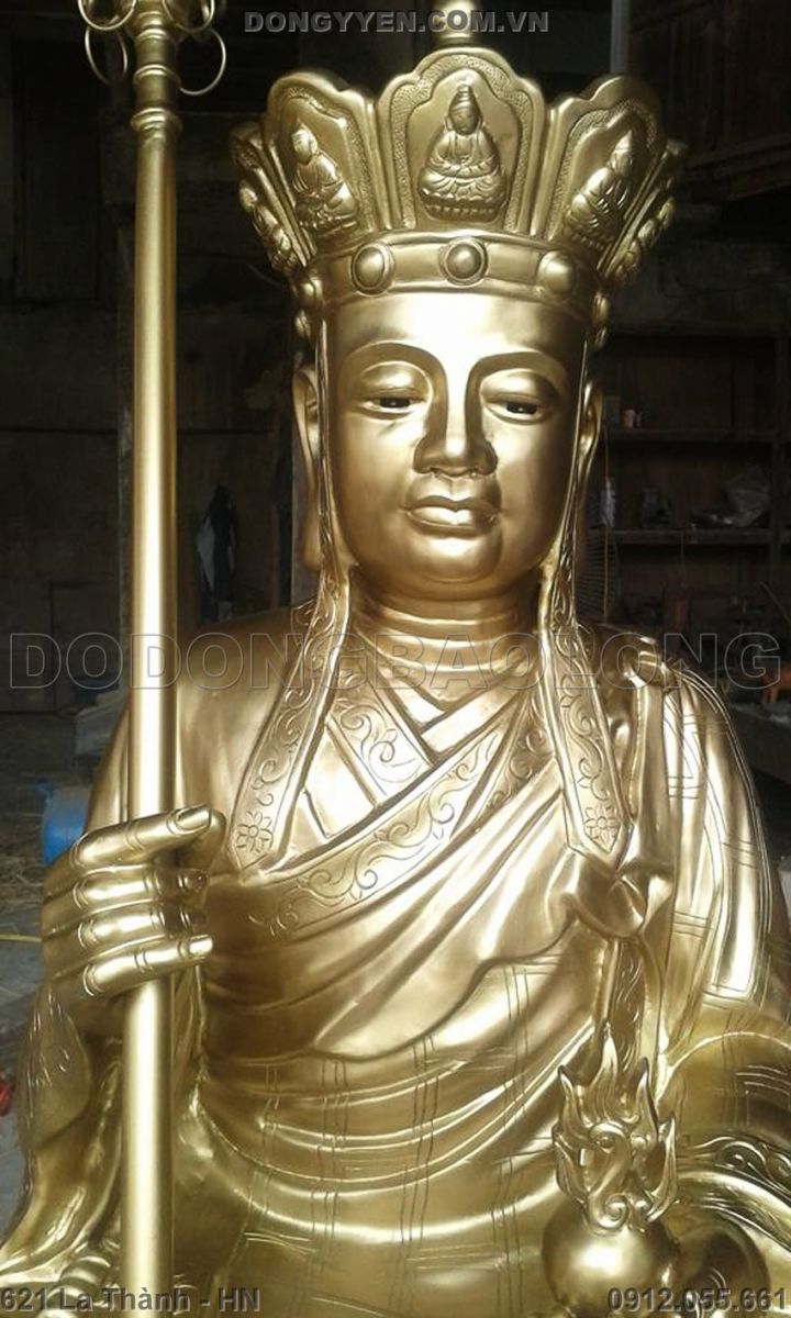 Tượng Địa Tạng Ngồi Bằng Đồng