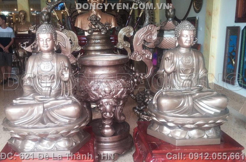 Tượng Đồng Phật Thích Ca Mâu Ni 1m
