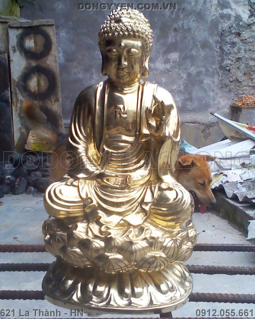 Tượng Phật A Di Đà Bằng Đồng