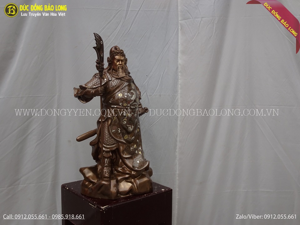 tượng quan công khảm tam khí