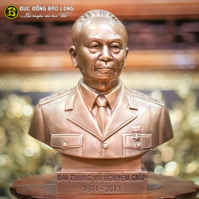 Tượng Đại Tướng Võ Nguyên Giáp Bằng Đồng Cao 30cm 