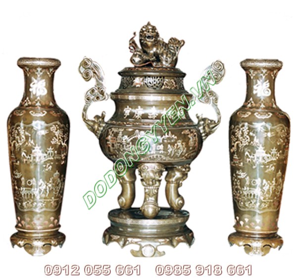 Đỉnh mâu rồng khảm tam khí - Đỉnh mâu rồng cao cấp